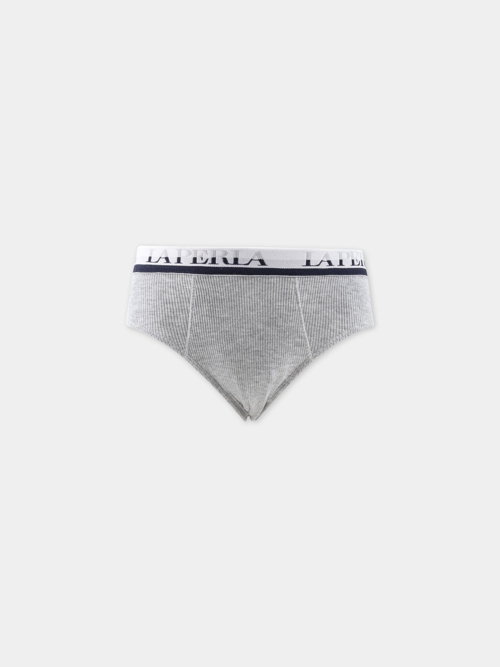 Slip grigi per bambino con logo